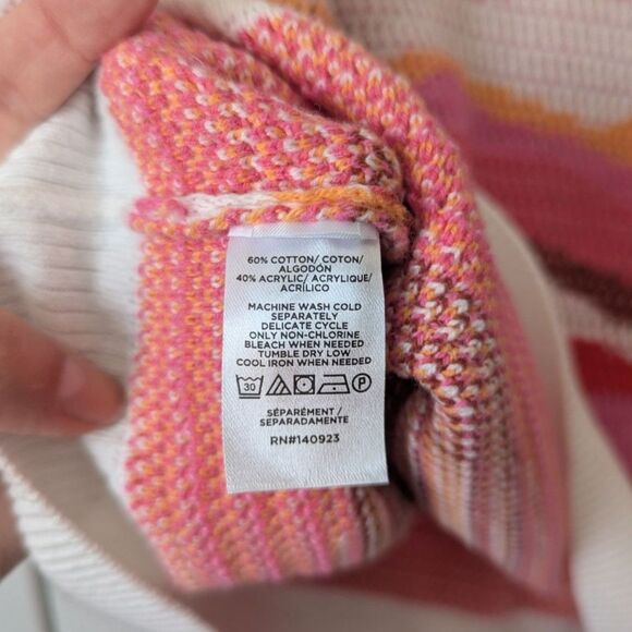 LOFT Wavy Stripe Scoop Neck Sweater Tank | Women’s Medium - Picture 5 of 5